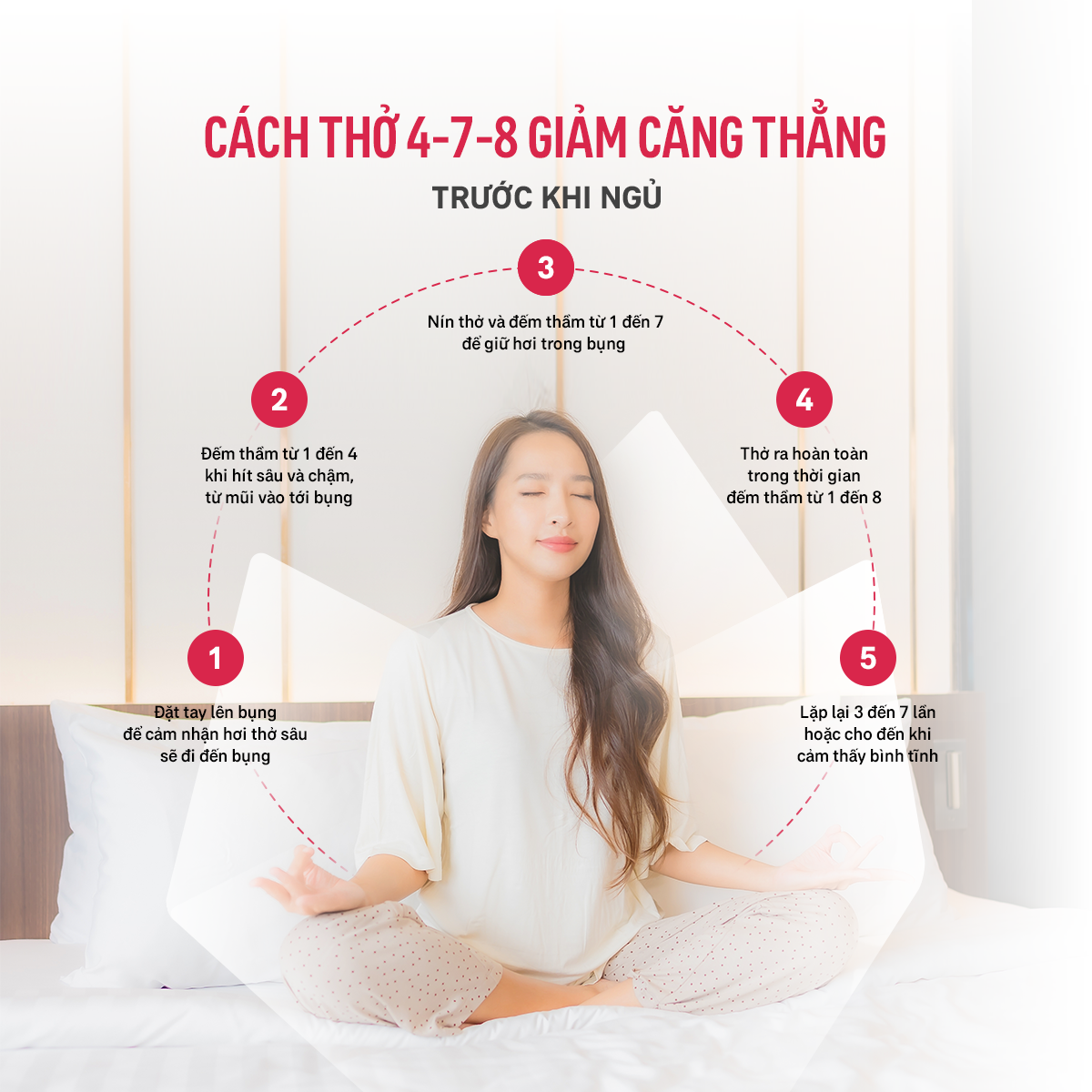 Phương pháp thở 4-7-8 giúp bạn có một giấc ngủ sâu